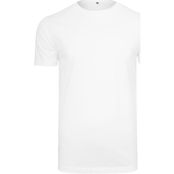 textil Herre Langærmede T-shirts Build Your Brand BY004 Hvid