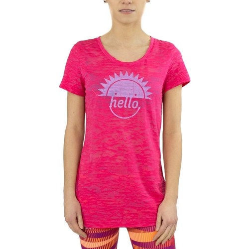 textil Dame T-shirts m. korte ærmer Reebok Sport RH Burnout Tshirt Pink