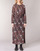 textil Dame Lange kjoler Ikks BN30065-02 Sort / Rød / Grå
