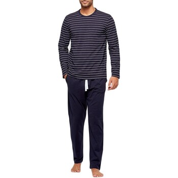 textil Herre Pyjamas / Natskjorte Impetus GO61024 039 Blå