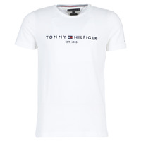 textil Herre T-shirts m. korte ærmer Tommy Hilfiger TOMMY FLAG HILFIGER TEE Hvid