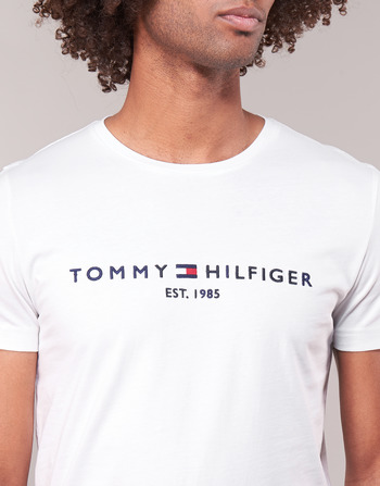 Tommy Hilfiger TOMMY FLAG HILFIGER TEE Hvid