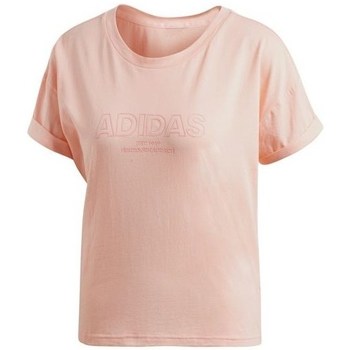 textil Dame T-shirts m. korte ærmer adidas Originals Ess Allcap Tee Pink