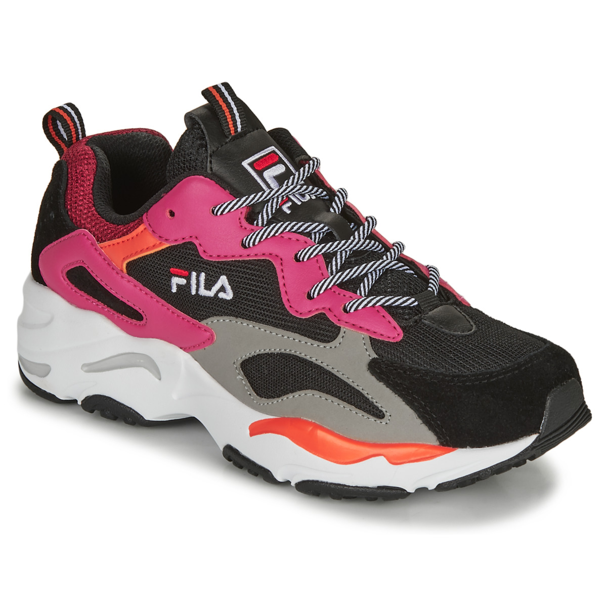 Sko Dame Lave sneakers Fila RAY TRACER WMN Sort / Pink