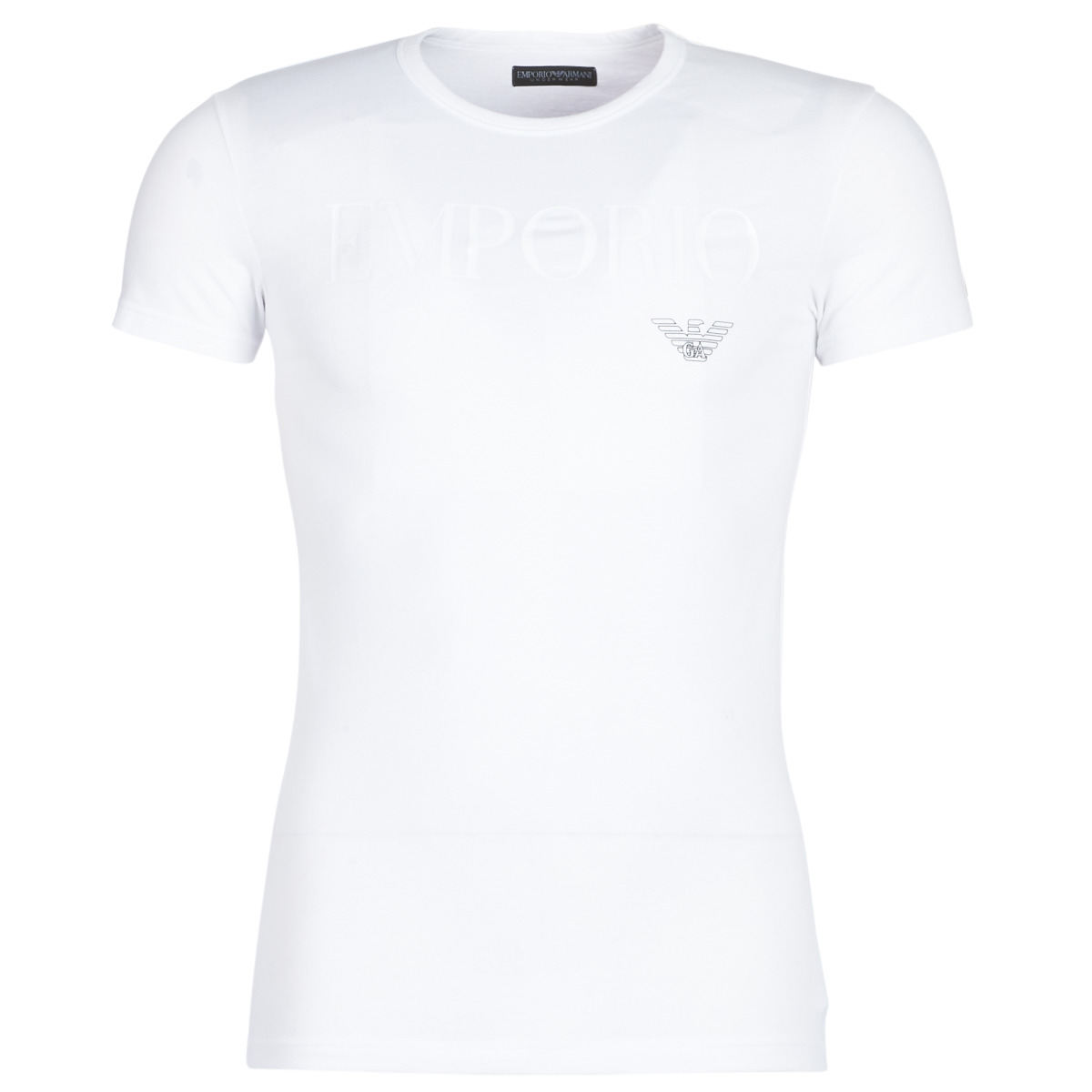 textil Herre T-shirts m. korte ærmer Emporio Armani CC716-111035-00010 Hvid