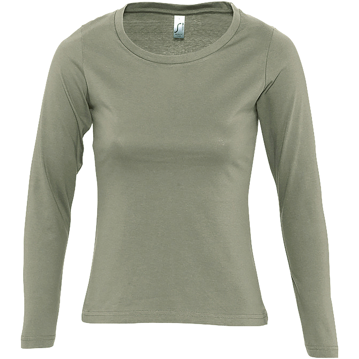 textil Dame Langærmede T-shirts Sols MAJESTIC COLORS GIRL Grøn