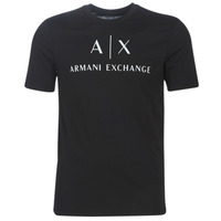 textil Herre T-shirts m. korte ærmer Armani Exchange 8NZTCJ-Z8H4Z-1200 Sort