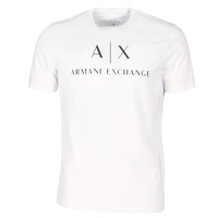 textil Herre T-shirts m. korte ærmer Armani Exchange 8NZTCJ-Z8H4Z-1100 Hvid