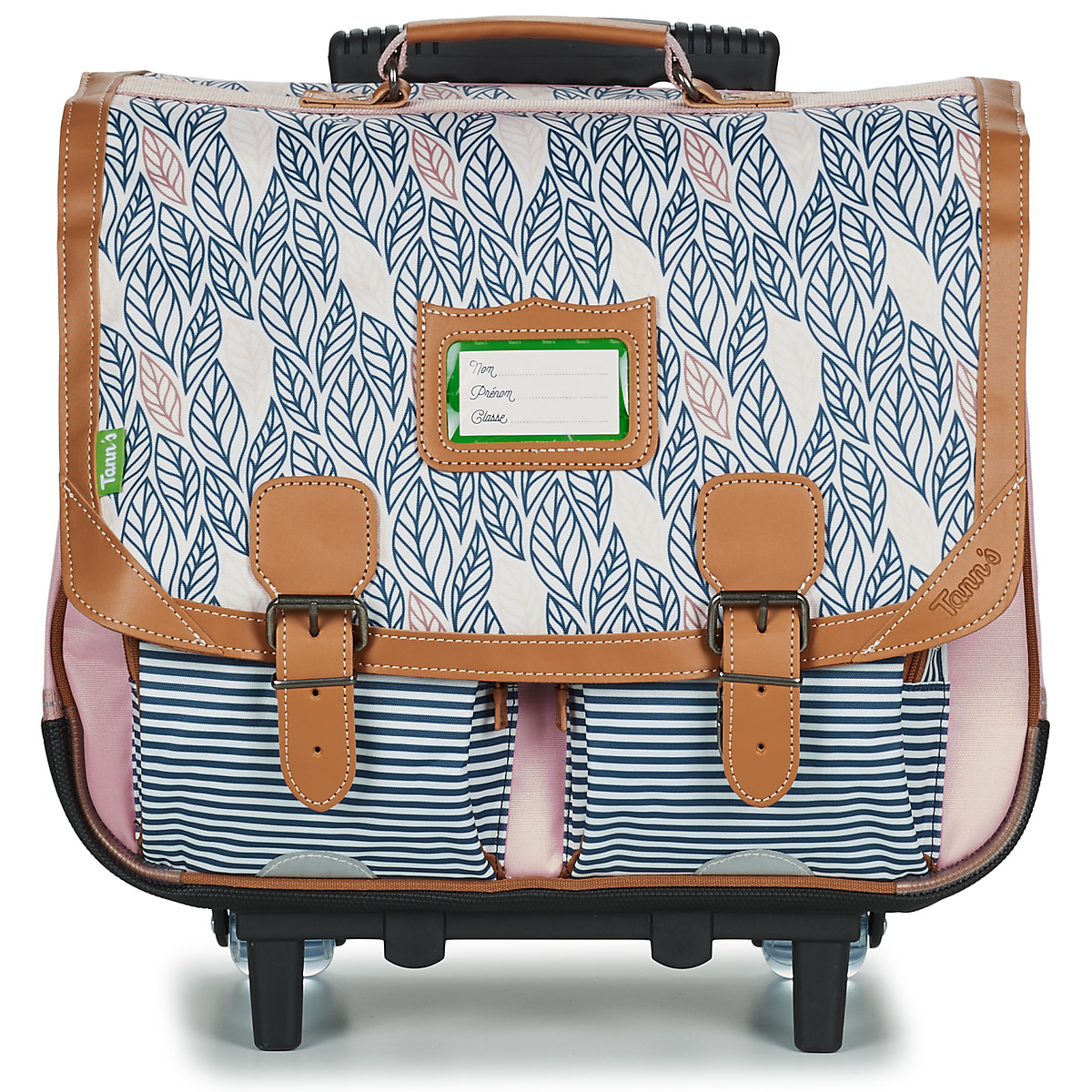 Tasker Pige Rygsække / skoletasker med hjul Tann's CREATION FLORE TROLLEY CARTABLE 41 CM Pink