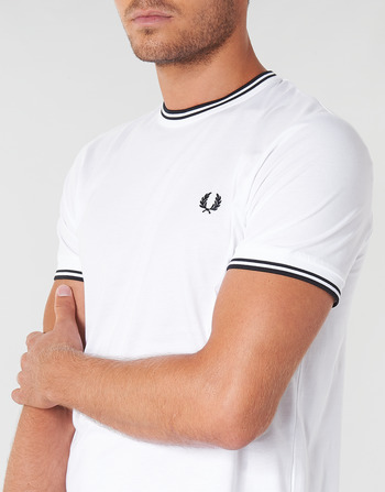 Fred Perry TWIN TIPPED T-SHIRT Hvid