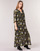 textil Dame Lange kjoler Ikks BP30195-02 Sort / Flerfarvet