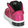 Sko Pige Høje sneakers Geox J XLED GIRL Pink /  fuchsia / Sort / Led