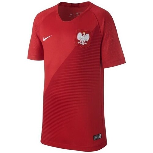 textil Dreng T-shirts m. korte ærmer Nike Breathe Stadium Wyjazdowa Junior Rød
