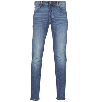 textil Herre Smalle jeans G-Star Raw 3301 SLIM Blå / Vintage / Medium / Ældet