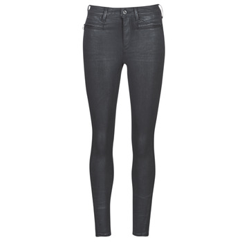 textil Dame Jeans - skinny G-Star Raw ASHTIX ZIP HIGH SUPER SKINNY ANKLE WMN Sort