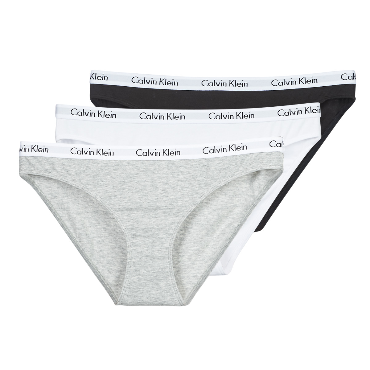 Calvin Klein Jeans CAROUSEL BIKINI 3 Sort / Hvid / Grå / Marmoreret - Gratis fragt Spartoo.dk ! - Undertøj Trusser Dame 313,00 Kr
