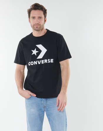 textil Herre T-shirts m. korte ærmer Converse STAR CHEVRON Sort