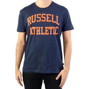 textil Herre T-shirts m. korte ærmer Russell Athletic 131040 Blå