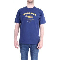 textil Herre T-shirts m. korte ærmer Woolrich WOTEE1158 Blå