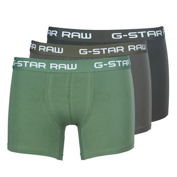 Undertøj Herre Trunks G-Star Raw CLASSIC TRUNK CLR 3 PACK Sort / Grøn