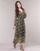 textil Dame Lange kjoler Betty London LILIE-ROSE Grøn / Flerfarvet