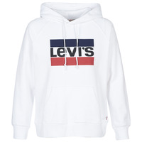 textil Dame Sweatshirts Levi's GRAPHIC SPORT HOODIE Hvid