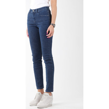 textil Dame Jeans - skinny Wrangler Blue Star W27HKY93C Blå
