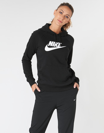 textil Dame Sweatshirts Nike W NSW ESSNTL HOODIE PO  HBR Sort