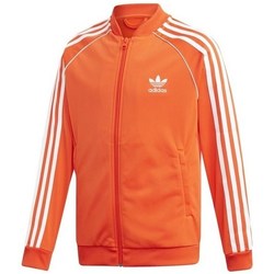 textil Dreng Sweatshirts adidas Originals Sst Track Jacket Orange, Hvid