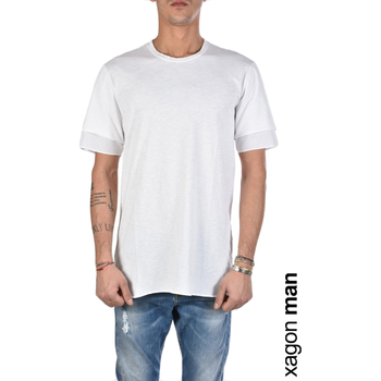 textil Herre T-shirts m. korte ærmer Xagon Man  Hvid