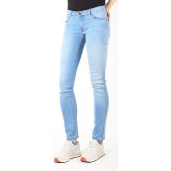 textil Dame Lige jeans Wrangler Blue Trace W22TF729D 
