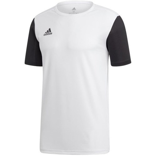 textil Herre T-shirts m. korte ærmer adidas Originals Estro 19 Sort, Hvid