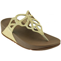 Sko Dame Sneakers FitFlop FitFlop BUMBLE CRYSTAL TOE POST Guld