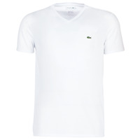 textil Herre T-shirts m. korte ærmer Lacoste TH6710 Hvid