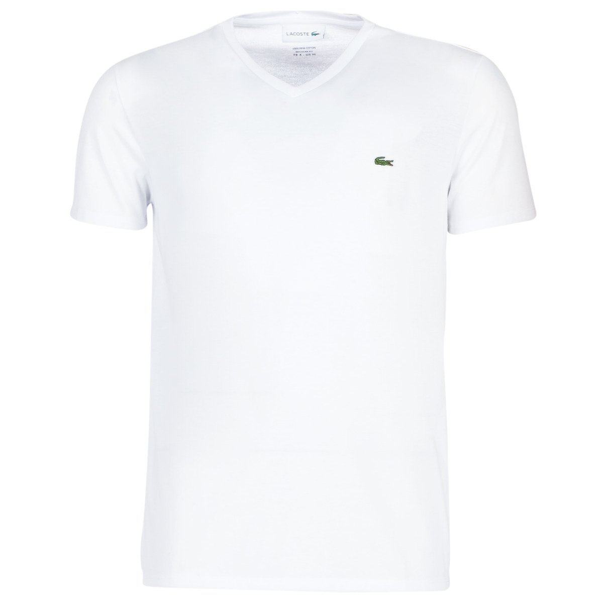textil Herre T-shirts m. korte ærmer Lacoste TH6710 Hvid