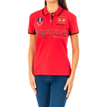 textil Dame Polo-t-shirts m. korte ærmer La Martina 2WP124-06030 Rød