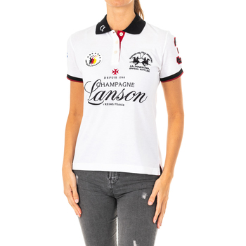 textil Dame Polo-t-shirts m. korte ærmer La Martina 2WP184-00001 Hvid
