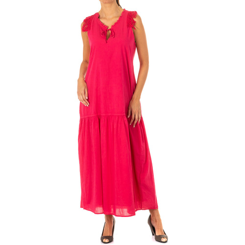 textil Dame Lange kjoler La Martina LWD007-06072 Pink