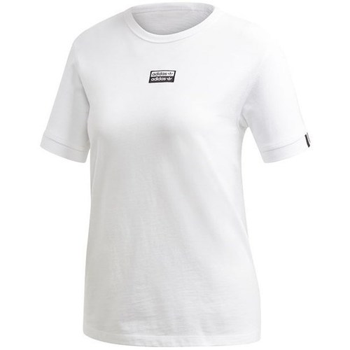 textil Dame T-shirts m. korte ærmer adidas Originals Vocal T Hvid