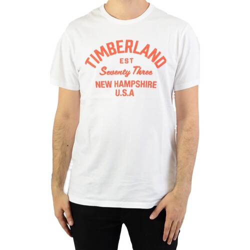 textil Herre T-shirts m. korte ærmer Timberland 135473 Hvid