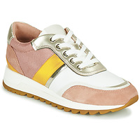 Sko Dame Lave sneakers Geox D TABELYA Pink / Hvid / Gul