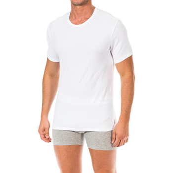 textil Herre T-shirts m. korte ærmer Calvin Klein Jeans NB1088A-100 Hvid