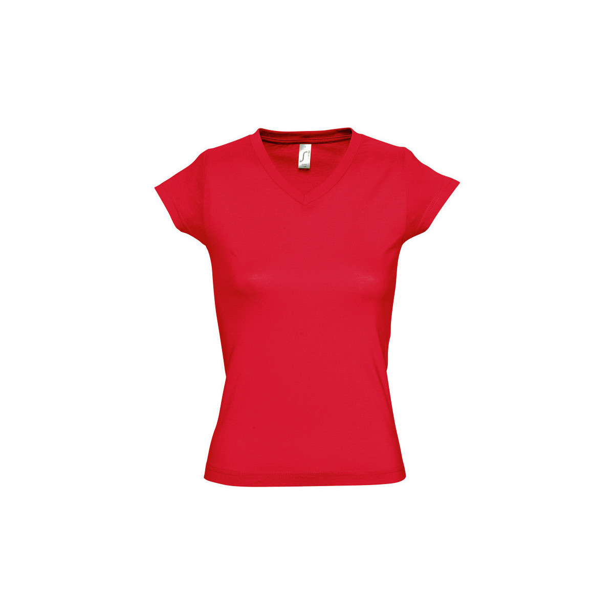 textil Dame T-shirts m. korte ærmer Sols MOON COLORS GIRL Rød
