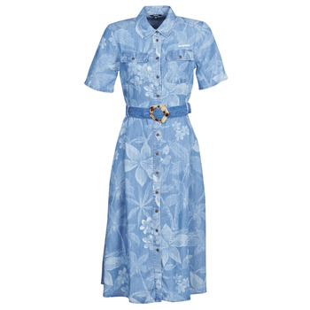 textil Dame Lange kjoler Desigual KATE Blå