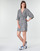 textil Dame Korte kjoler Ikks BQ30415-03 Sort / Hvid