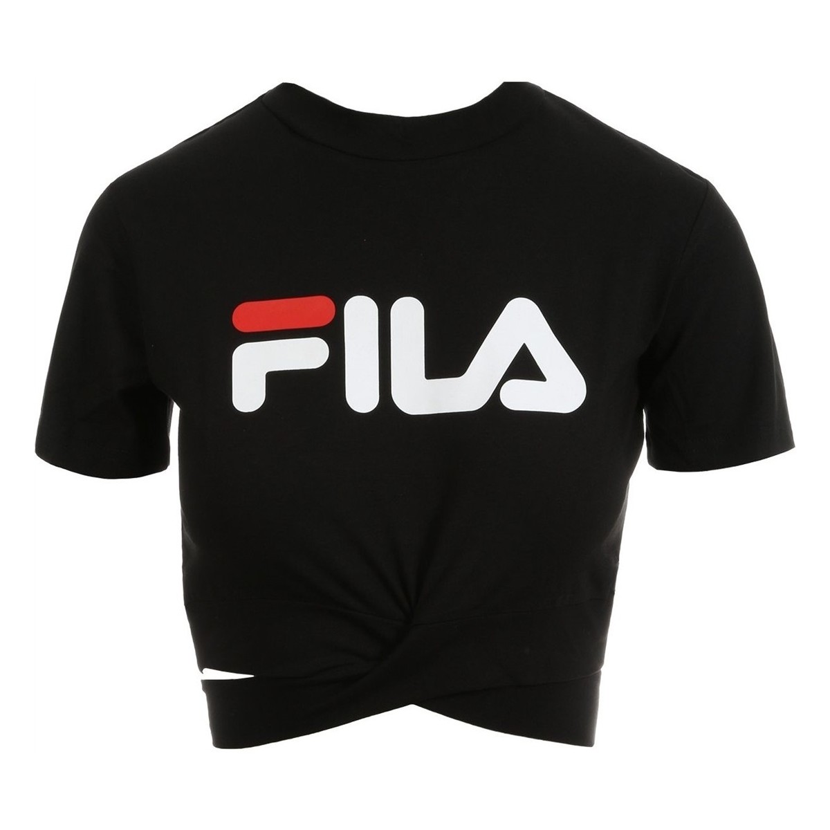 textil Dame T-shirts & poloer Fila WOMEN ROXY BELTED TOP Sort