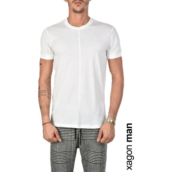 textil Herre T-shirts m. korte ærmer Xagon Man FW20010 Hvid