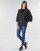 textil Dame Sweatshirts Emporio Armani EA7 TRAIN GRAPHIC SERIES W HOODIE CN GRAPHIC INSERT Sort / Blomstret / Flerfarvet