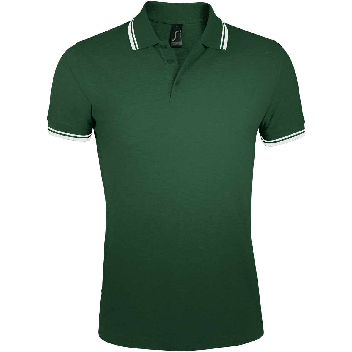 textil Herre Polo-t-shirts m. korte ærmer Sols PASADENA MODERN MEN Grøn