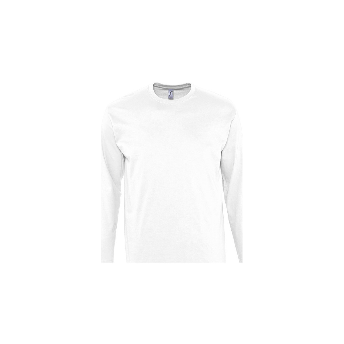 textil Herre Langærmede T-shirts Sols MONARCH COLORS MEN Hvid